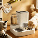 Bebedouro e Comedouro Automático 2 em 1 para Cães e Gatos – Sem Energia e com Filtro |Meu Pet