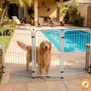 Cercado Pet Dobrável com Portão 82cm em Aço – Duty™ | Segurança Modular para Pets e Crianças