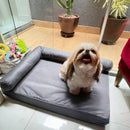 Cama Ergonômica para Cachorro e Gato com Encosto 80x60cm Lupzy