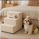 Escada 3 Degraus Impermeável em Suede para Cachorro e Gato Meu Pet