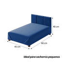Cama Box Conforto Firme com Estrutura de Madeira para Cachorro e Gato Lupzy