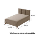Cama Box Conforto Firme com Estrutura de Madeira para Cachorro e Gato Lupzy