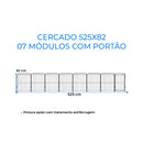 Cercado Pet Dobrável com Portão 82cm em Aço – Duty™ | Segurança Modular para Pets e Crianças
