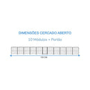 Cercado Pet Dobrável com Portão 82cm em Aço – Duty™ | Segurança Modular para Pets e Crianças
