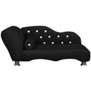 Cama Sofá Recamier em Suede para Cachorro e Gato com Strass Lupzy