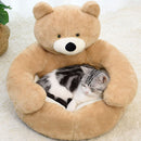 Cama Urso Anti Ansiedade para Cachorro e Gato Macia Lavável