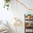Cama Suspensa Artesanal para Gatos Estilo Rede – Snouty™ | Conforto Natural e Descanso Elevado