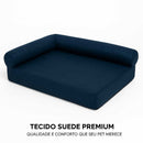 Cama Ergonômica para Cachorro e Gato com Encosto 80x60cm Lupzy