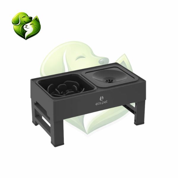 Alimentador Premium Elevado, Ajustável e Multifuncional com Comedouro Lento - Furrish™