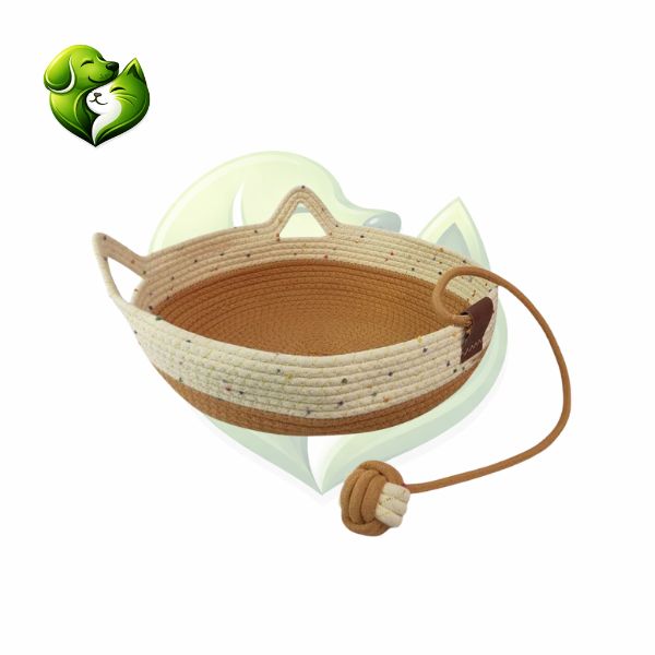 Cama Cestinho Ninho para Gato com Arranhador e Bolinha Interativa – Snouty™ | Conforto, Diversão e Bem-Estar Felino