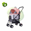 Carrinho de Passeio Dobrável para Pets com Porta Frontal e Freio até 15kg –Meu Pet™