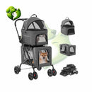 Carrinho Passeio Dobrável 3 em 1 até 30kg com Freio e Cinto para Pets – Meu Pet