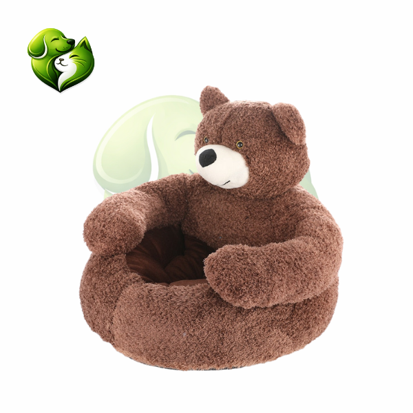 Cama Urso Anti Ansiedade para Cachorro e Gato Macia Lavável