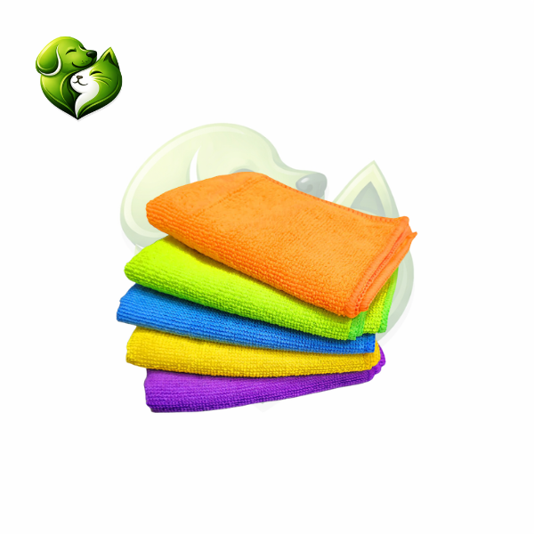 Kit Pano Multiuso de Microfibra 5 Unidades – Limpeza Segura para Pets | Meu Pet