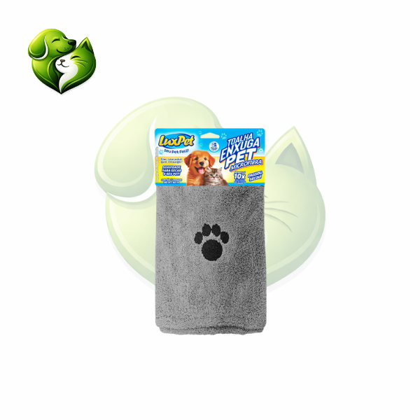 Toalha de Microfibra Super Premium para Cães e Gatos 90x60 – Enxuga 10x Mais | Meu Pet