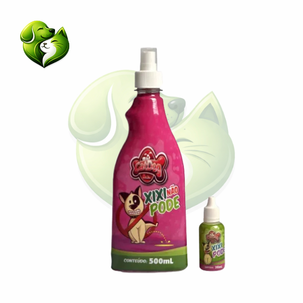Kit Educador Sanitário para Cães – Xixi Não Pode 500ml + Xixi Pode 30ml | Meu Pet