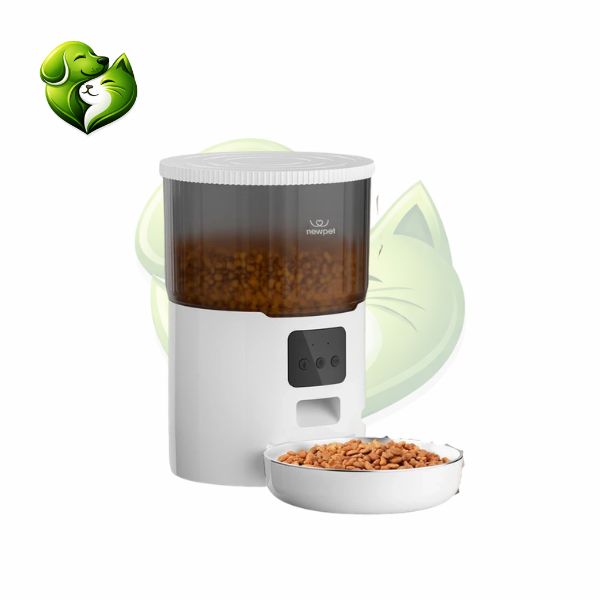 Alimentador Automático 4L Programável com Gravação de Voz para Cachorro e Gato Newpet™