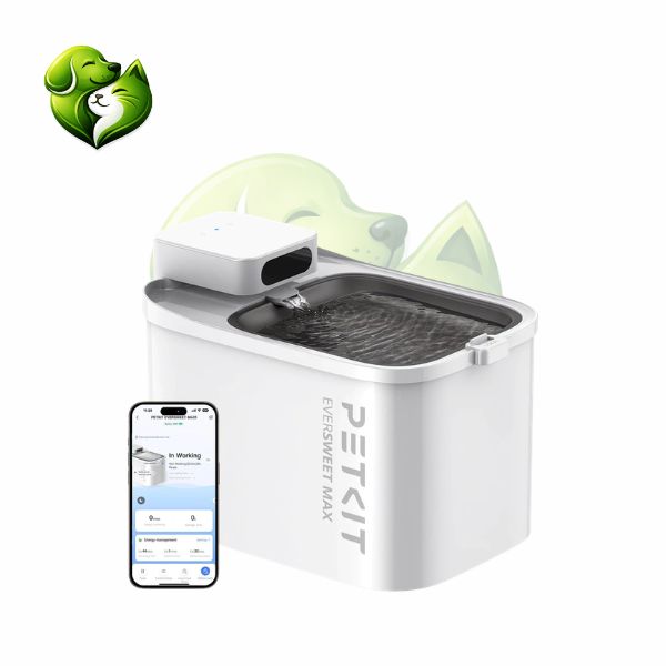 Fonte de Água Sem Fio 3L para Pets com Monitoramento por App – PETKIT Eversweet Max | Hidratação Inteligente