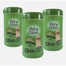 Kit com 3 Pacotes de Lenços Umedecidos para Pets – Higiene Rápida e Segura