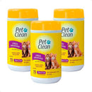 Kit com 3 Pacotes de Lenços Umedecidos para Pets – Higiene Rápida e Segura