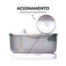 Bebedouro Automático 7L com Sensor Elevado Sem Fio para Cachorro e Gato Aço Inox Sorrino