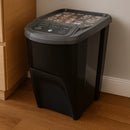 Porta Ração Empilhável até 17kg com Tampa 34L para Cachorro e Gato – Duty™ | Organização e Conservação Total