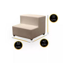 Escada Pet 2 Degraus em Suede Antiderrapante – Duty™ | Acesso Seguro e Conforto Imediato