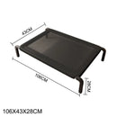 Cama Pet Suspensa Impermeável Elevada para Verão e Viagem – CoolLift™ Conforto Respirável até 80kg