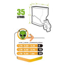 Container Porta Ração Transparente até 15kg com Vedação Hermética 35L – Meu Pet™