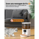 Alimentador Automático 4L Programável com Gravação de Voz para Cachorro e Gato Newpet™