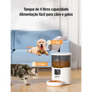 Alimentador Automático 4L Programável com Gravação de Voz para Cachorro e Gato Newpet™