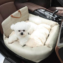 Cama Automotiva Impermeável em Couro Sintético para Cachorro e Gato Pawzly