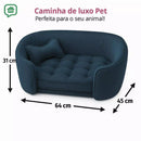 Cama Sofá Premium com Encosto para Cachorro e Gato Meu Pet