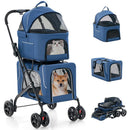 Carrinho Passeio Dobrável 3 em 1 até 30kg com Freio e Cinto para Pets – Meu Pet