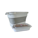 Porta Ração Dobrável 5kg e 10kg com Tampa Vedada para Cães e Gatos – Duty™ | Ração Sempre Fresca e Organizada