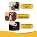Bolsa de Transporte Pet Luxo para Cães e Gatos Pequeno Porte + Viagem Confortável