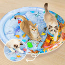 Tapete de Água Sensorial Interativo para Cachorros e Gatos Refrescante | Super Resistente